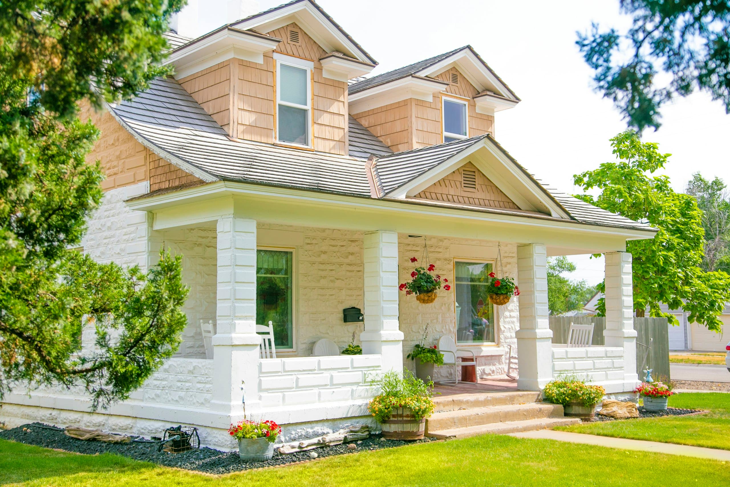 Craftsman-style home with a wood front porch