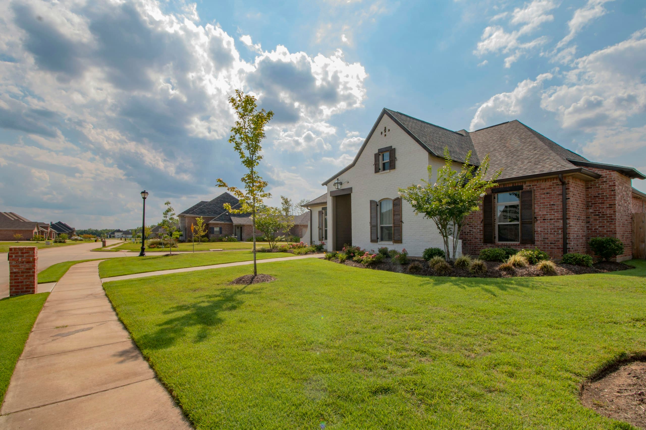 Newly constructed home evaluated during a new construction inspection